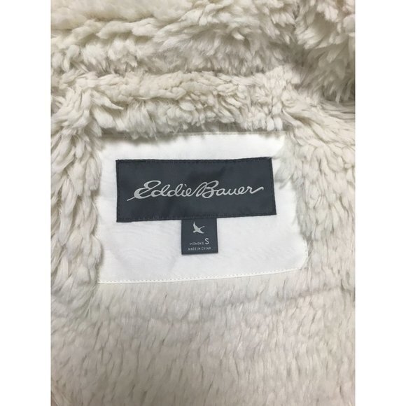 Eddie Bauer EB 650 Womens Size Small White Gray Down Vest‎ W/ Pockets - Picture 6 of 11